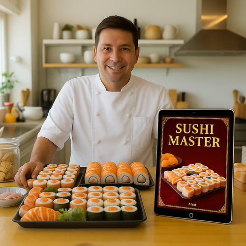 Sushi Master 6x1 - Aprendé a hacer sushi y empezá a vender en solo 7 días